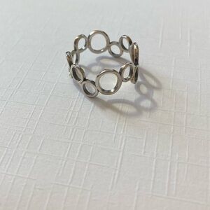 Circles Organic Sterling Silver Ring